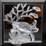 C10. Swarovski Crystal ”Eternity” scene with sea turtle. 